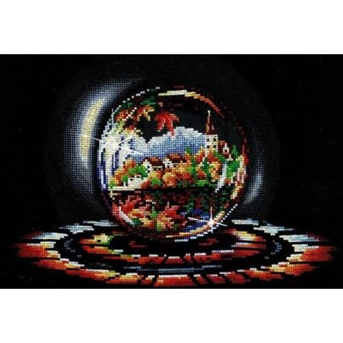 Manufacturer Needlepoint Spheres of Desires Hand Embroidery Designs Cross with 100% Cotton Floss & Free Shipping for Home Decor