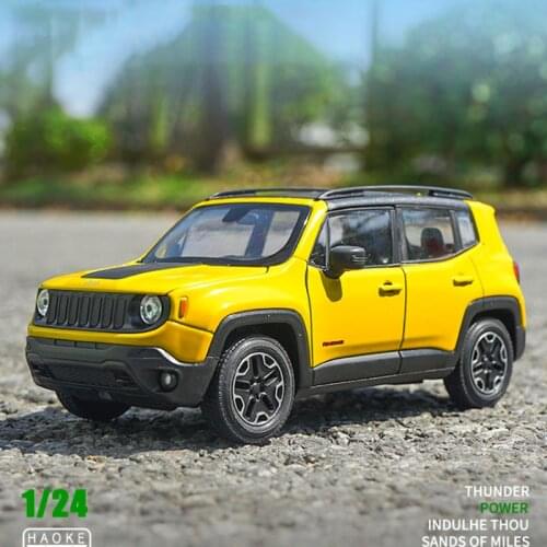 Weely 1/24 Jeep Renegad Off-road Vehicle Model Static Display Adult Collection Gift Hot Toys Car Simulation Scene