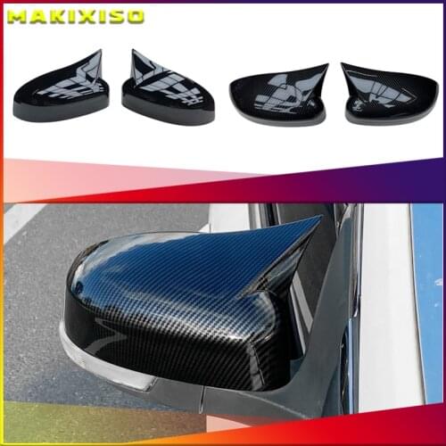 2pcs/Set Car Door Side Mirror Cover Replacement Parts For Ford Focus