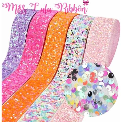 3"75mm Shiny Glitter Golden Tile Ribbon Purple Red DIY Hair Band Making White DIY Wedding Party Decor 25yards/roll