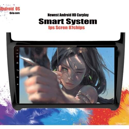 9 " Android 10.0 GPS Head Unit Bluetooth Car Radio For VW Volkswagen Polo 2008 2009-2012 2013 2014 2015 Multimedia Tape Recorder
