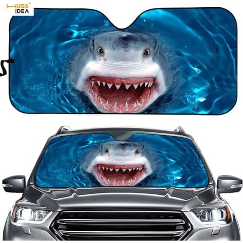 Automotive Sunshades Window Blind 3D Shark Cover Universal Fit Block Sun Glare/UV /Heat Keep Your Car Cool Blocker