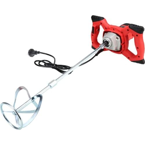 Handheld Industrial Grade 6 Gear Adjustable Speed Paint Concrete Cement Mixer Plaster Mortar Coating Putty Powder Machine 2100W