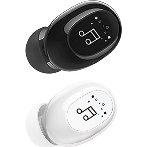 Bluetooth Earphones Single Ear Earphone 5.0 Stereo for Music Running Relaxation