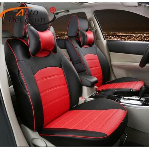 AutoDecorun Custom fit cove seat for Dodge Journey car seat covers accessories 2009-2018 JCUV PVC Leather cushion supports 22PCS