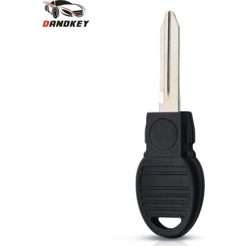 Dandkey For Chrysler Dodge Jeep Uncut Blank Key Cover New Blade -Y170 Transponder Chip Replacement Car Key Shell Cover Case