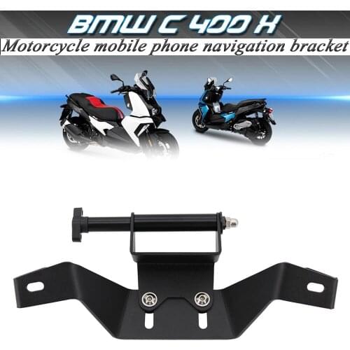 Suitable for BMW C400X C 400 X CNC aluminum black motorcycle GPS navigation bracket kit