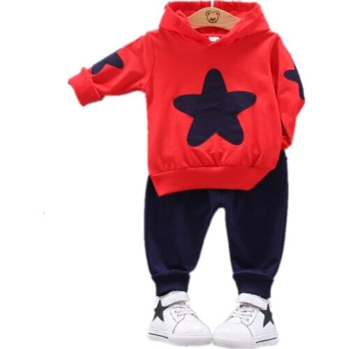Children Cotton Out Clothes Spring Autumn Baby Boys Girls Cartoon Hooded Pants 2Pcs/sets Infant Kids Fashion Toddler Tracksuits