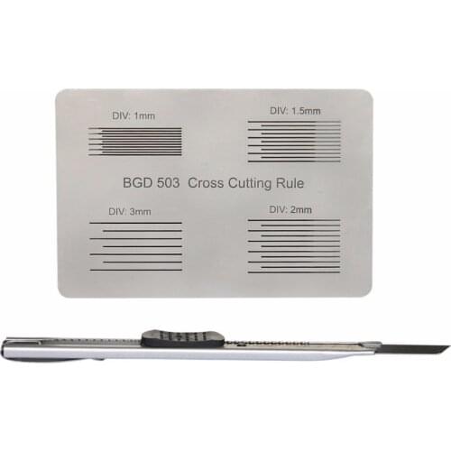 Cross Cutting Rule cross cut guide Adhesion Tester meter cross-cut Cutting space: 1mm,1.5mm,2mm,3mm