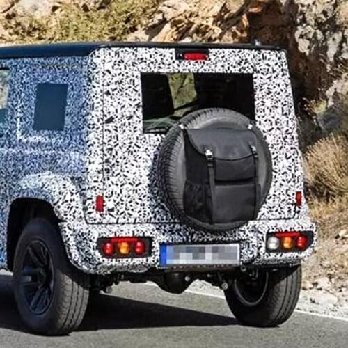 Spare Tire Storage Trash Bag Off Road Recovery Camping Gear Fit Jeep Wrangler TJ JK JKU JL JLU 2007-2020 with Adjustable Straps