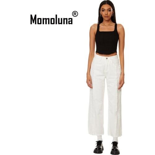 Momoluna Womens High Jeans