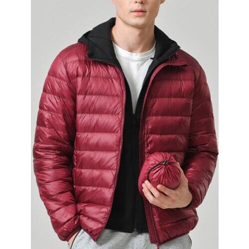 2021 Mens All-Season Korea Style Lightweight Packable Solid Water and Wind-Resistant Breathable Coat Plus Size Men Jackets D247