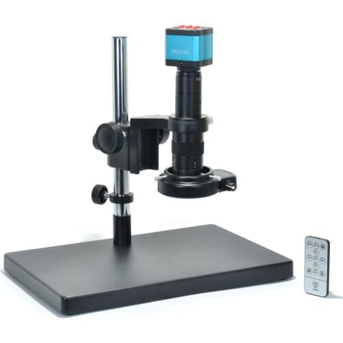 14MP HDMI HD usb Digital Industry Video Microscope Camera Set+Big Stereo Table Stand +180X C-MOUNT Lens+144 LED Light