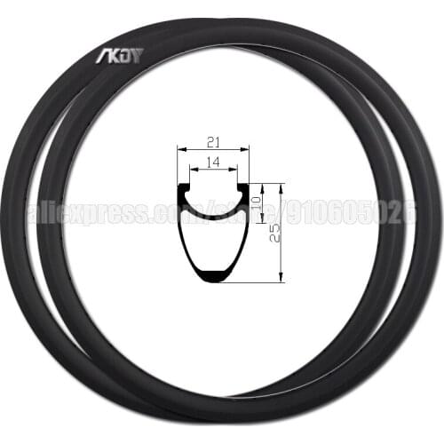 20 Inch Rims Carbon 25mm Depth 21mm Width Carbon Fiber Bike Rim 20 451 Disc Brake Clincher 24/28Holes Carbon Bicycle rims 451