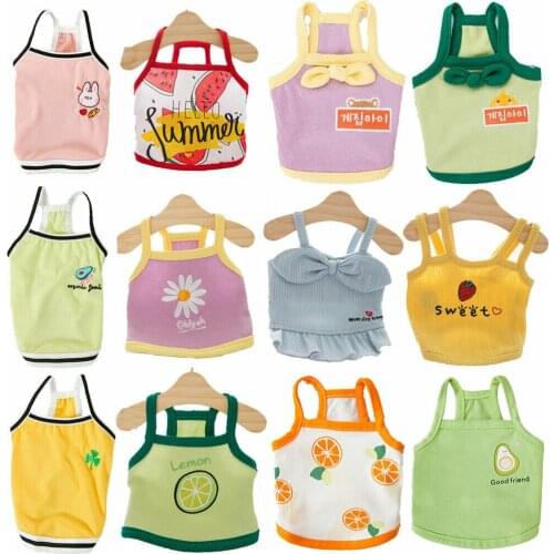 Adorable Fruit Print Dog Shirts Vest Cool Summer Pet Clothes Puppy Cat Vest Costume for Small Medium Dogs Outfits Ropa Perro