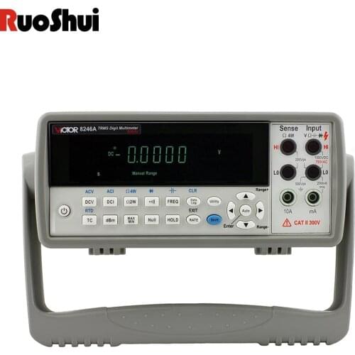RuoShui 8246A/B Digital Bench Top Multimeter Temperature Meter Tester PC Analog 55,000 counts Analog Bar Graph w/23 Segments DMM