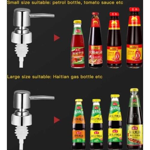 Oyster Sauce Dispenser Pumps Press Plastic Press Pump Head Bottle Pressure Mouth Durable Emulsion Foundation Bottle Pumps Head