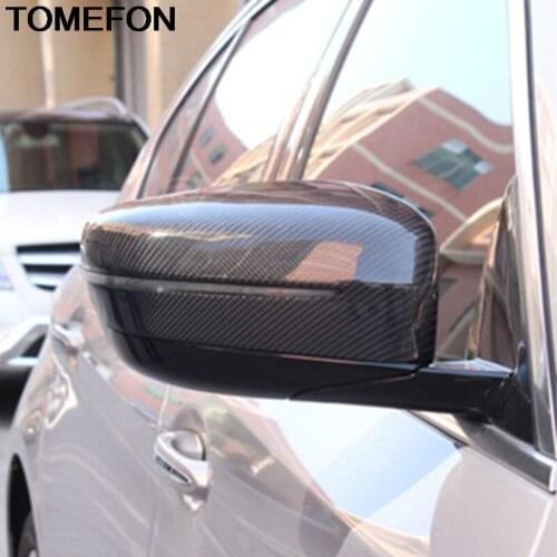 TOMEFON For BMW 3 Series 2019 2020 Car Side Door Rear View Mirror Cap Decoration Moulding Cover Trim Exterior Accessories ABS