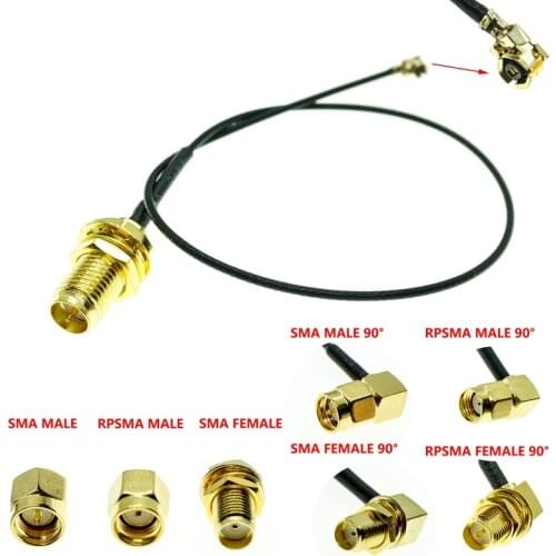 U.FL IPX IPEX UFL to RP-SMA SMA Female Male Antenna WiFi Pigtail 1.13 Cable ufl 1.13mm Pick Your Length