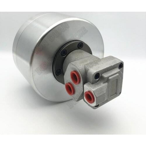 High Speed Solid Rotary Hydraulic Oil cylinder Rotating Match 6" 6Inch 3 Jaw Hydraulic Chuck For CNC Lathe Grinding Drilling