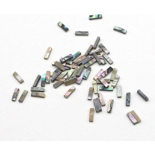 High Quality 60pcs/set 7*2mm Rectangle Acoustic Guitars Body Dots Colourful Abalone Inlay Material Dots