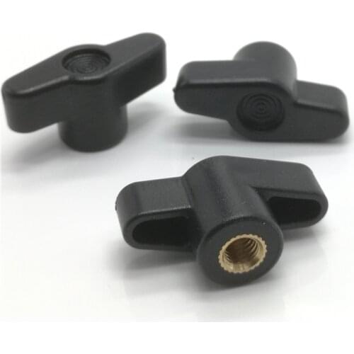 5pcs m4 m5 m6 m8 hand adjusting nut /Bakelite T Type Plastic Head Handle Thumb nuts Wood Plum Bolt