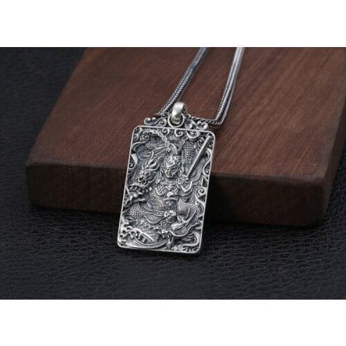 925 sterling Silver Money King men pendant charm Jewelry A5083