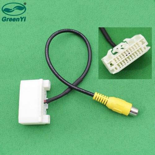 GreenYi Car Rearview Camera RCA Plug to Original Reverse Convert Video Adapter for Jeep Compass Wrangler Rubicon Patriot Monitor