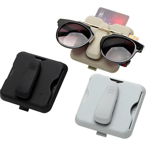 Car-styling Car Organizer Auto Parking Card Holder Sunglasses Holder High-speed IC Card Clip Car Sun Visor Clip