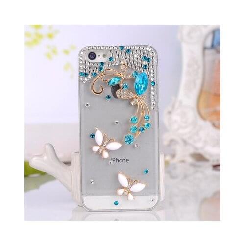 Case For iPhone 12 11 Pro Max X XS MAX XR Coque For iPhone 7 8 Plus 6 Plus Luxury Bling Rhinestone Diamond Butterfly Phone Case