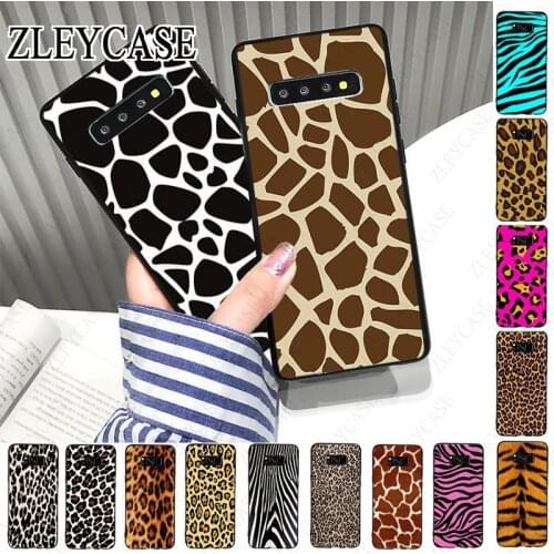 Giraffe leopard tiger zebra Wild Print Phone Case For samsung galaxy s10 s10e s10lite s9 s8plus s20plus s7 s6edge s20ultra case