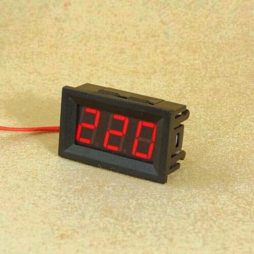 1pcs/lot Red Blue Green 0.56 inch AC70-500V Digital Voltmeter Voltage Panel Meter LED Digital Voltmeter Voltage Display 2 Wires
