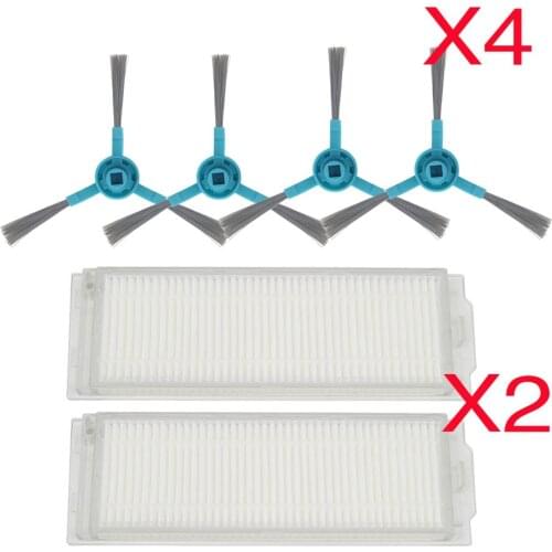 HEPA Filter side Brush Mop Pads Cloth for Cecotec Conga 3290 3490 3690 Vacuum Cleaner Spare Parts Side brush Proscenic m7