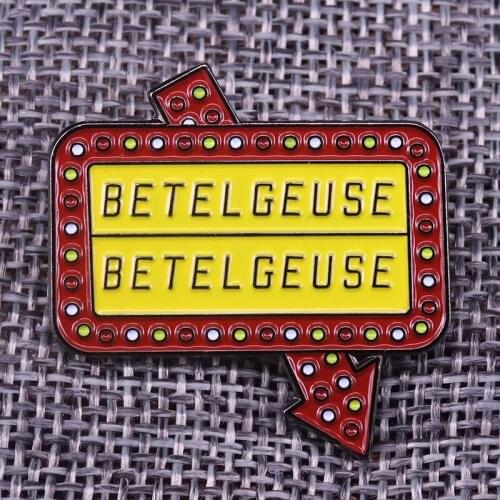 Betelgeuse Bio-Exorcist enamel pin Horror movie inspired Brooch retro vintage decor