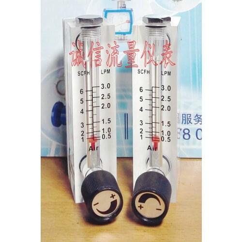LZM-6 adjustable air panel flowmeter 0.5-3 LPM (L/min) 1-6 SCFH