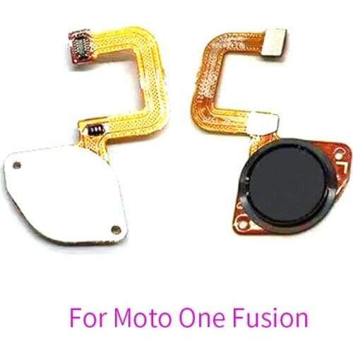 10PCS For Motorola Moto One Fusion Plus + Fingerprint Sensor Touch ID Home Button Key Flex Cable