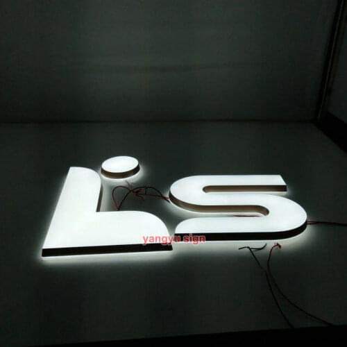Custom led acrylic illuminated letters for glowshine board 3d sign mini letters