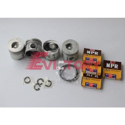 For ISUZU 4BG1-T 4BG1T crankshaft rebuild overhaul kit piston ring gasket bearing