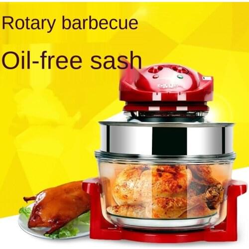 Kitchen electric fryers 220V/1200W household oil-free air fryer 10L large capacity multi-function fryer bake fries machine