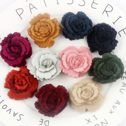 MengNa 120pc/lot 1.8 inch Fabric Flower,Cloth Flowers,DIY,Kids Hair Accessories Girls Headbands Headwear 120pc/lot