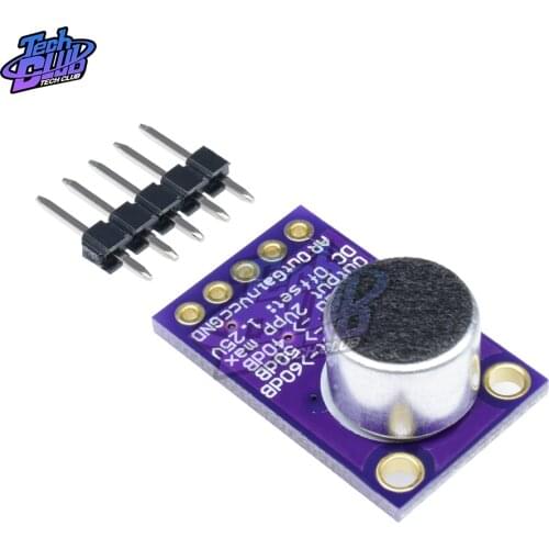 MAX9814 Microphone AGC Amplifier Board Module Auto Gain Control for Arduino Programmable Attack Release Ratio Low THD