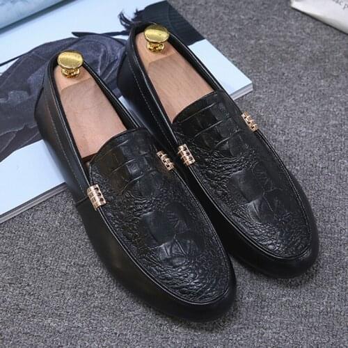 Men Casual Shoes Fashion Business Dress Soft Moccasins Loafers High-Quality Erkek Ayakkabi Men Leather Shoes Zapatos De Hombre I