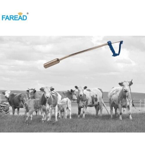 Stainless Steel Pill Propellant Gun for Veterinary Cow Sheep Medicine Feeder Vet Farm Tool Put Magnetic Cage Into Cow Stomache