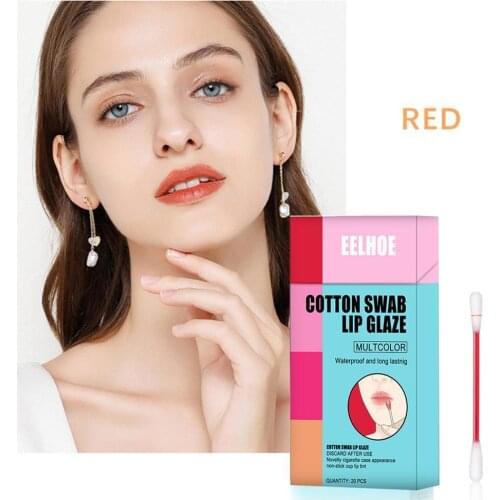 Disposable portable Lipstick Cigarette Case Cotton Swab Lipsticks Long Lasting Waterproof Cosmetics for Women gift