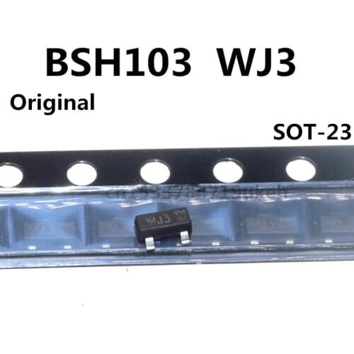 Original 50pcs/ BSH103 SOT-23 MOSFET N-CH 30V 0.85A WJ3
