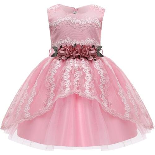 2-10 Years Girls Dresses Girls Party Dress Summer Girls Princess Dress Gils Clohting Girls Evening Dress Lace Dress