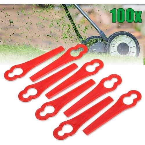50pcs Plastic Mower Blades Grass Trimmer Knife Cutting blade Lawn Mower Fittings Accessories for Garden Tool Parts Dropshipping