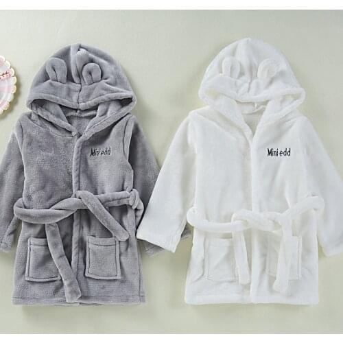 INS popular kids Flannel Bathrobe quality Childrens Robe Baby Robes kids christmas pajamas christmas pajamas fashion soft