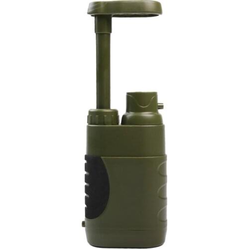 3000 Liters Water Filter Camping Travel Portable Emergency Hand Pump Filter Outdoor Recycle Equipment Camping Survival Tool