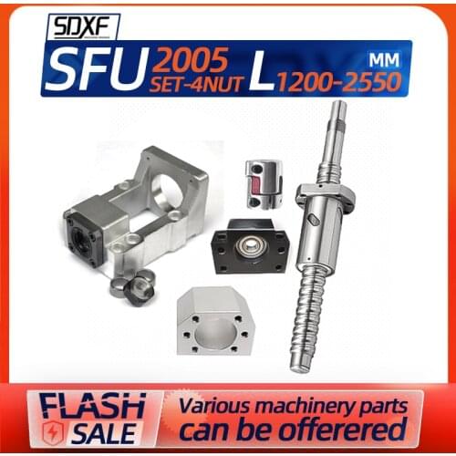 Precision ball screw-4 nut 2005 integrated screw engraving machine servo motor seat fixed seat module sliding table set